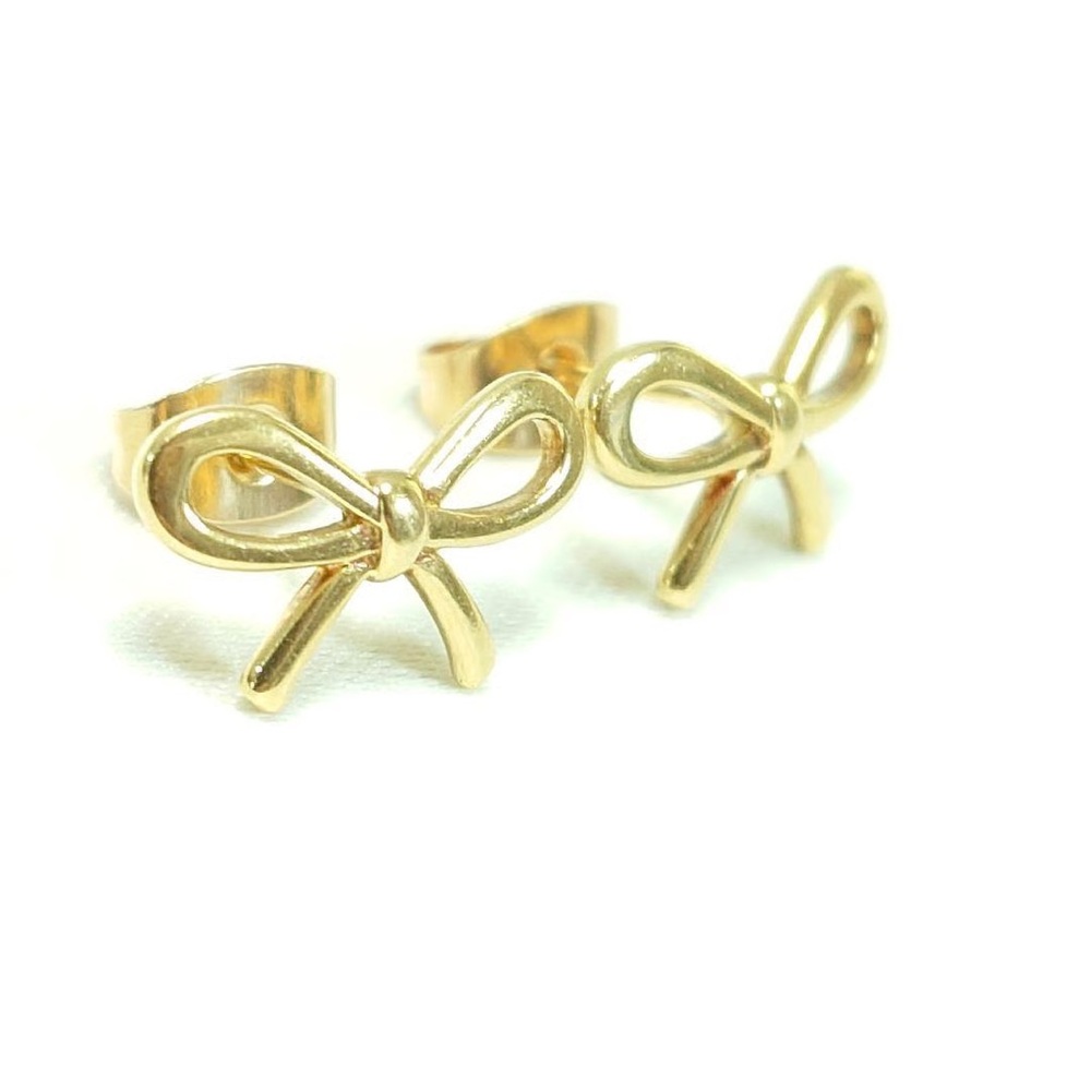 Tiffany & Co. Gold Bow Earrings